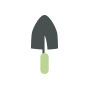 Garden design icon of a trowel